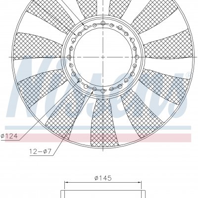 Вентилятор радиатора кондиционера для AUDI A 4 - S 4 (B5) (94-) 1.8 T