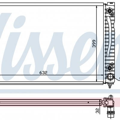 
Радиатор охлаждения для AUDI A 4 - S 4 (B5) (94-) 2.8 i V6