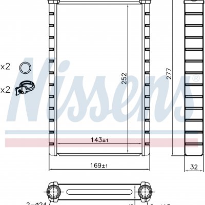 
Радиатор отопителя для BMW X1 E84 (09-) X1 16d