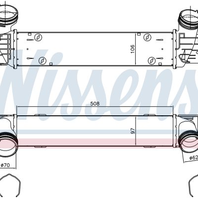 
Радиатор интеркуллера для BMW 1 E81-E82-E87-E88 (04-) 120 d