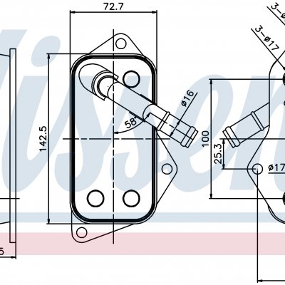 
Масляный радиатор для BMW 5 E60-E61 (03-) 523 i
