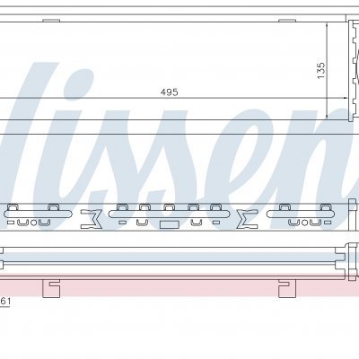 
Радиатор интеркуллера для BMW 3 GT F34 (13-) 320d