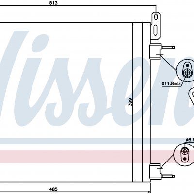 
Радиатор кондиционера для CADILLAC BLS (04-) 1.9 CDTi