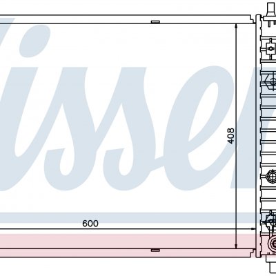 
Радиатор охлаждения для CHEVROLET AVEO (T250, T255) (05-) 1.4 i 16V VVT