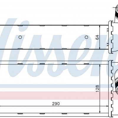 
Радиатор интеркуллера для FIAT 500 (312) (07-) 1.3 MJTD