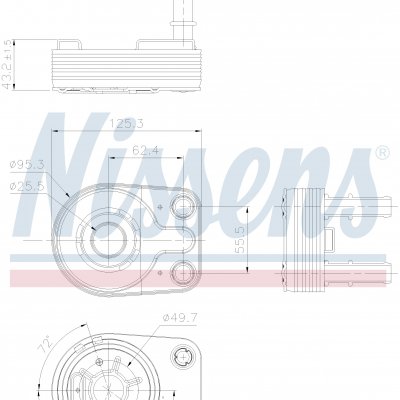 
Масляный радиатор для FIAT STRADA (178) (99-) 1.9 JTD