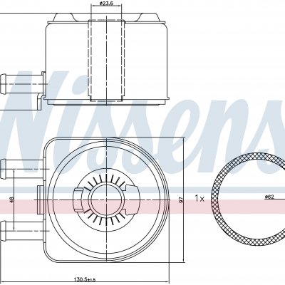 
Масляный радиатор для FIAT DUCATO (244) (02-) 2.2 JTD