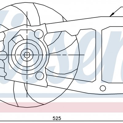 Вентилятор радиатора кондиционера для FIAT SEICENTO (187) (98-) 1.1 SPI