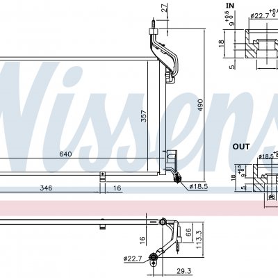 
Радиатор кондиционера для FORD FIESTA VI (CCN) (12-) 1.6 EcoBoost