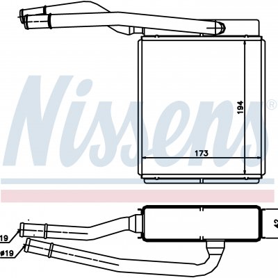 
Радиатор отопителя для FORD FOCUS I (CAK) (98-) 1.6 EFi