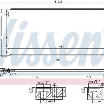 
Радиатор кондиционера для FORD S-MAX (CDR) (15-) 1.5 EcoBoost