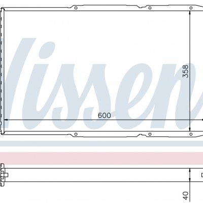 
Радиатор охлаждения для FORD TRANSIT (EY) (94-) 2.5 TD