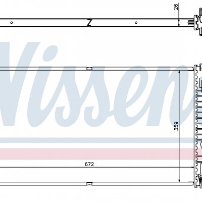 
Радиатор охлаждения для FORD TRANSIT (FY) (00-) 2.0 D