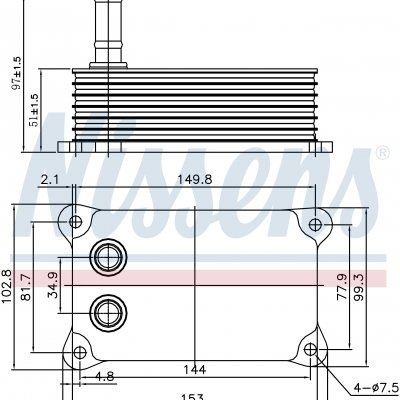 
Масляный радиатор для FORD TRANSIT (FY) (00-) 2.4 D