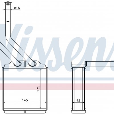 
Радиатор отопителя для FORD TRANSIT (TT9) (06-) 2.2 TDCI