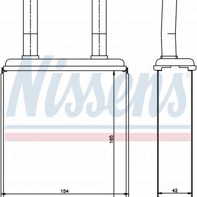 
Радиатор отопителя для HYUNDAI EXCEL (X1, X2) (86-) 1.3