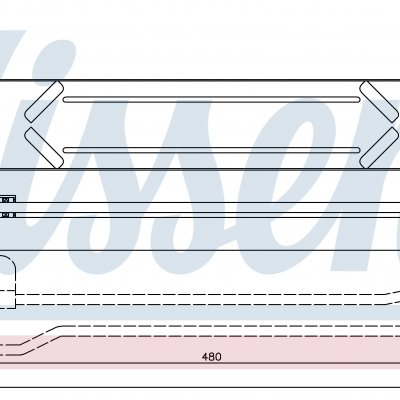 
Радиатор интеркуллера для HYUNDAI H1 (TQ) (07-) 2.5 CRDi