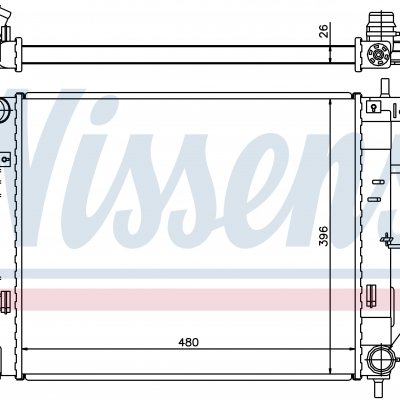 
Радиатор охлаждения для HYUNDAI i30 (GD) (12-) 1.4 CRDI