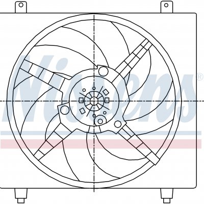 Вентилятор радиатора кондиционера для HYUNDAI MATRIX (FC) (01-) 1.5 CRDi