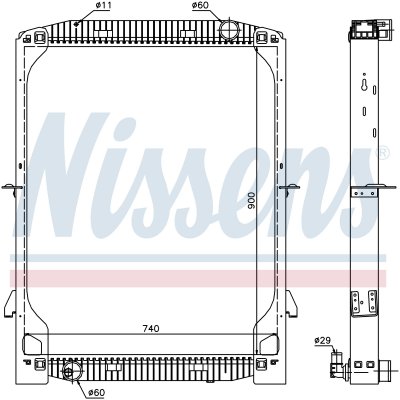 
Радиатор охлаждения для IVECO EUROSTAR (93-) E.43