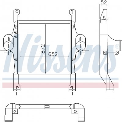 
Радиатор интеркуллера для IVECO STRALIS (02-) 440S40