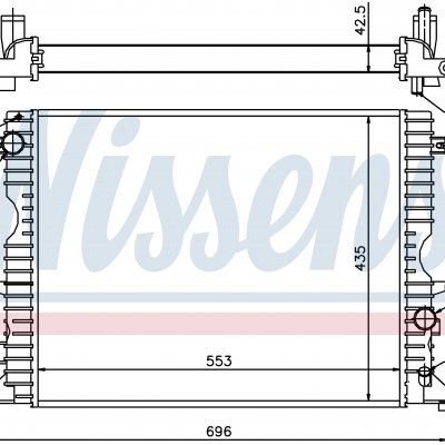 
Радиатор охлаждения для LAND ROVER DEFENDER (LD) (98-) 2.5 TD5