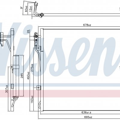 
Радиатор кондиционера для LAND ROVER DISCOVERY IV (LA) (10-) 5.0 i V8