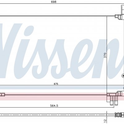 
Радиатор кондиционера для LEXUS IS III (ASE30, AVE30, GSE30) (13-) 350