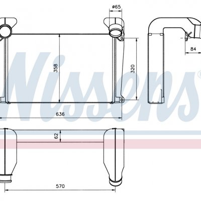 
Радиатор интеркуллера для MAN L 2000  (93-) 