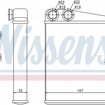 
Радиатор отопителя для MERCEDES A-CLASS W 169 (04-) E-CELL