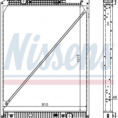 
Радиатор охлаждения для MERCEDES ACTROS MP2/MP3 (02-) 