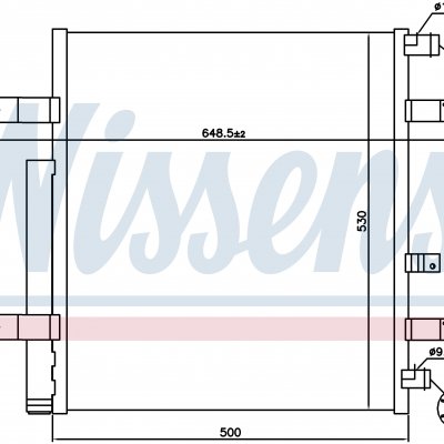 
Радиатор кондиционера для MERCEDES ATEGO 2 (04-) 2529