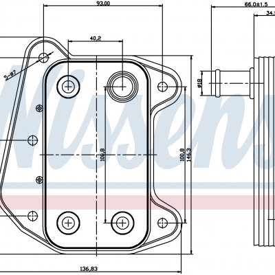 
Масляный радиатор для MERCEDES E-CLASS W 210 (95-) E 220 CDI