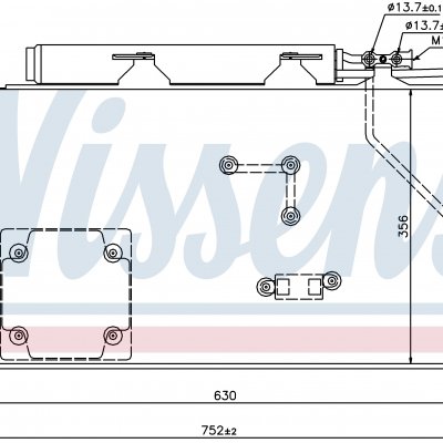 
Радиатор кондиционера для MERCEDES C-CLASS W 203 (00-) C 270 CDI
