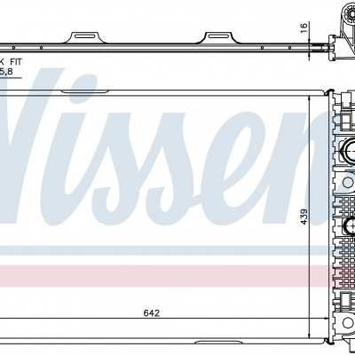 
Радиатор охлаждения для MERCEDES C-CLASS W 204 (07-) C 200 CGI