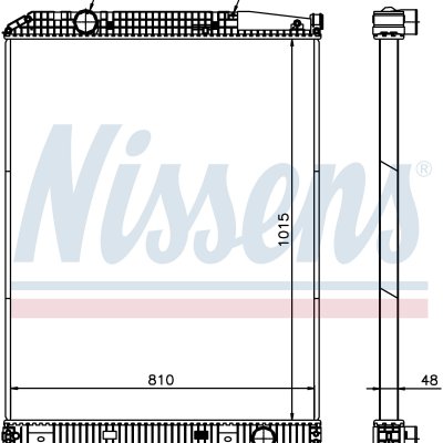 
Радиатор охлаждения для MERCEDES CITARO (98-) O 530-Euro3,4