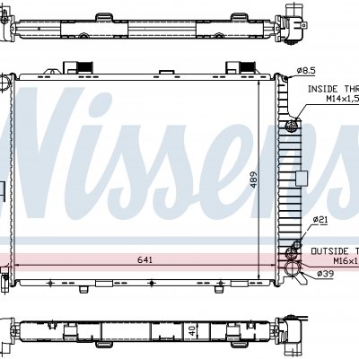 
Радиатор охлаждения для MERCEDES E-CLASS W 210 (95-) E 420