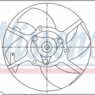 Вентилятор радиатора кондиционера для MITSUBISHI CARISMA (DA) (95-) 1.6 i 16V