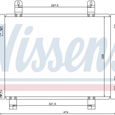 
Радиатор кондиционера для OPEL AGILA B (07-) 1.3 D