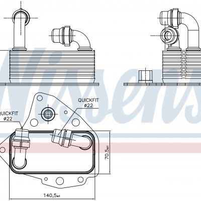 
Масляный радиатор для OPEL ZAFIRA C  (11-) 2.0 CDTi