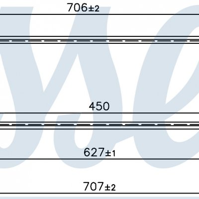 
Радиатор интеркуллера для OPEL CORSA D (06-) 1.3 CDTi