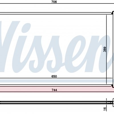 Nissens 63123 радиатор