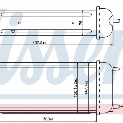 
Радиатор интеркуллера для PEUGEOT 207 (WA, WC, WD, WK) (06-) 1.6 HDI