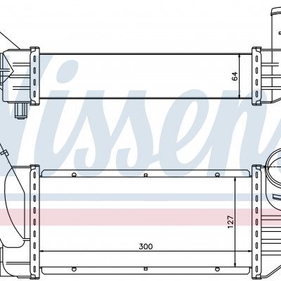 
Радиатор интеркуллера для PEUGEOT 307 (3_) (00-) 2.0 HDi