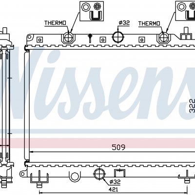 Radiator Ohlazhdeniya Rover 45 Rt 99 2 0 Tdi Kupit Po Vygodnoj Cene V Minske Nissens 64304a Ava Au2121 Au2153