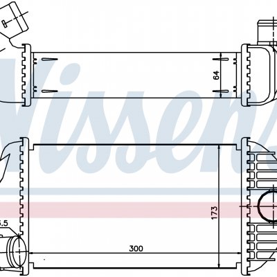 
Радиатор интеркуллера для SUZUKI SWIFT IV (FZ, NZ) (10-) 1.3 DDiS