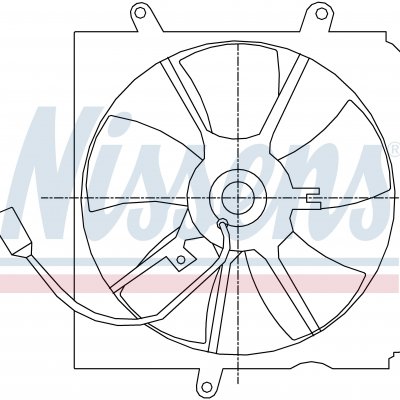 Вентилятор радиатора кондиционера для TOYOTA AVENSIS (T22#) (97-) 1.6 i 16V