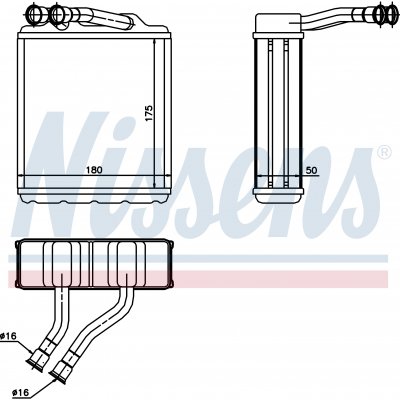 
Радиатор отопителя для TOYOTA CARINA E (T19#) (92-) 2.0 i 16V