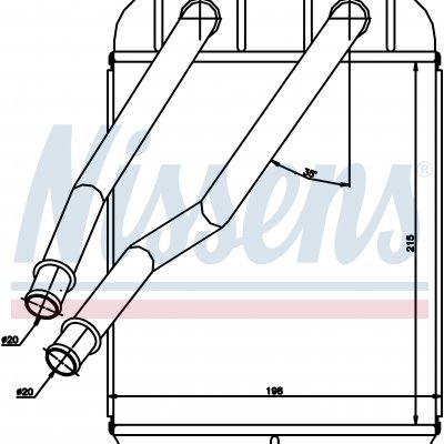 
Радиатор отопителя для VOLKSWAGEN TOUAREG (7L) (02-) 3.2 i