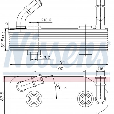 
Масляный радиатор для VOLKSWAGEN BORA (1J) (99-) 2.0 i